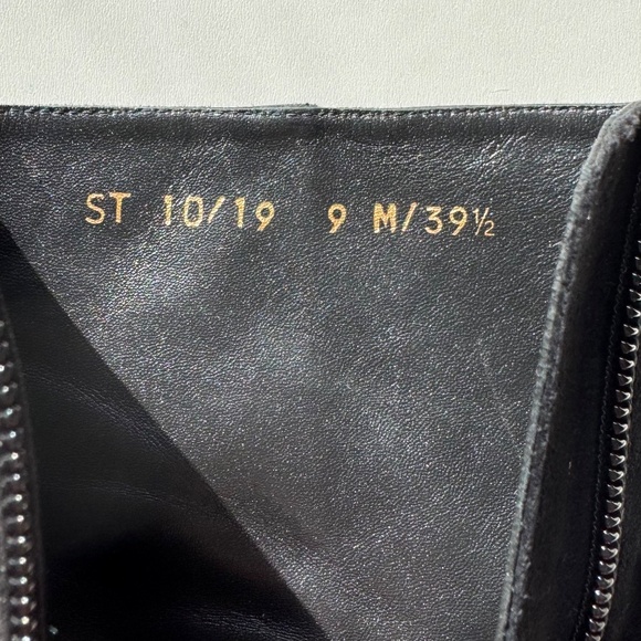 ✨NWT✨ STUART WEITZMAN Gianella Block Heel Booties Boots in Black Sz 9M, EU 39.5 - Picture 7 of 7